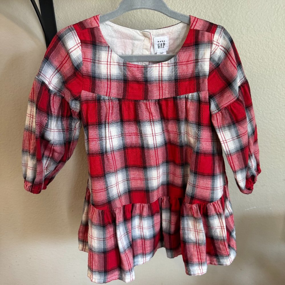 Baby Gap Red Plaid Dress